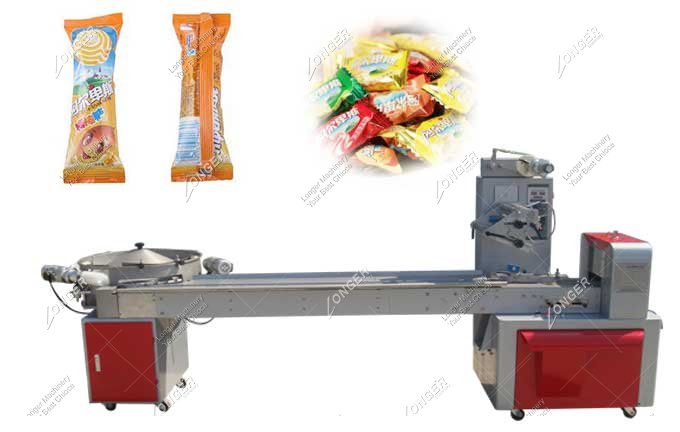 Automatic Horizontal Candy Bar Packaging Machine For Sale