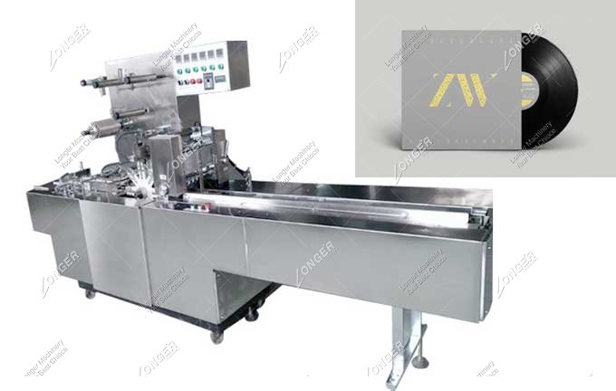 Automatic CD Cellophane Overwrapping Machine