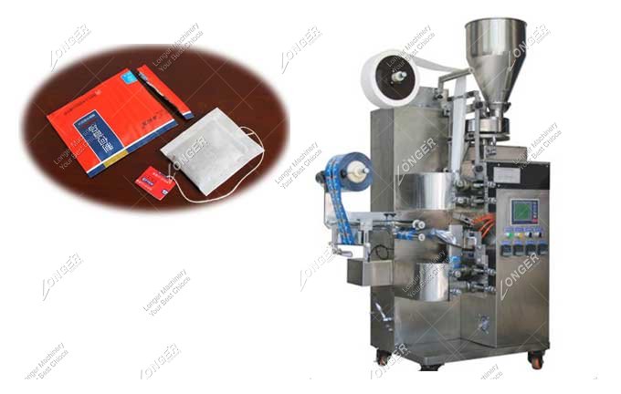 Sachet Tea Bag Packing Machine With String And Tag